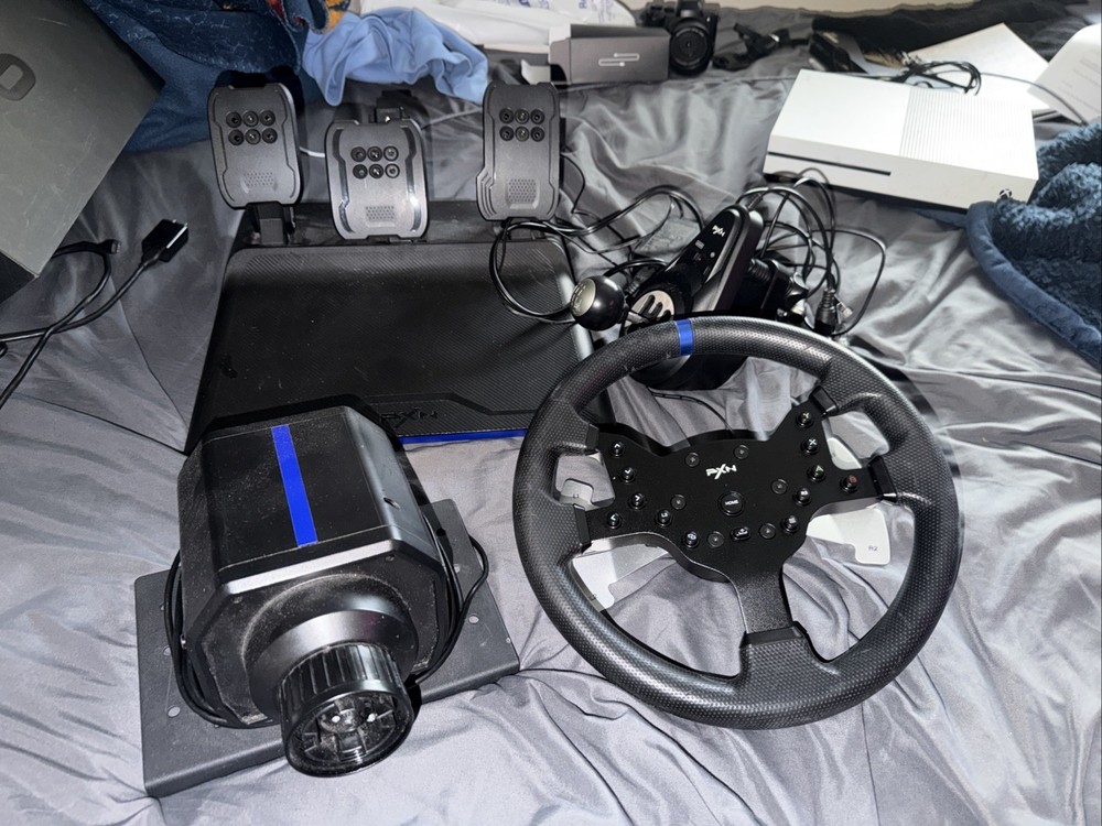 PXN V99 Direct Drive Wheel Racing Wheel 270-900 Degrees of Turn Steering Wheel