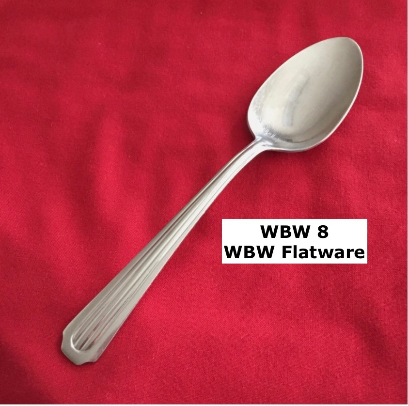 WBW-8 7-inch Stainless Steel Soup Spoon with Ridges by WBW Flatware
