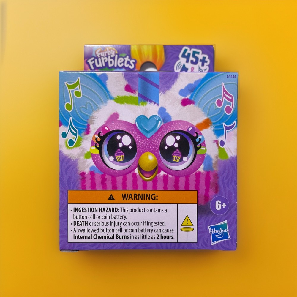 Hasbro Furby Furblets “BEE-DAY”-Mini Electronic Interactive Toy 45+ Sounds NIB