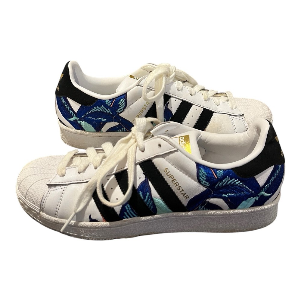 Adidas Originals Superstar Floral Graphic Sneaker Casual Shoes Women's Size 9.5