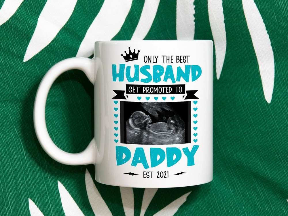 Personalized Only The Best Husband Get Promoted To Daddy Mug New Dad Mug Fathers