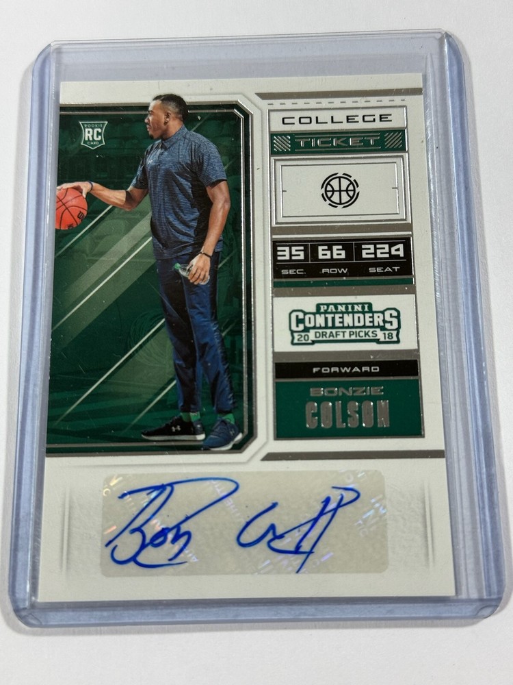 2018 Panini Contenders Draft Picks Bonzie Colson #96 College Ticket Auto