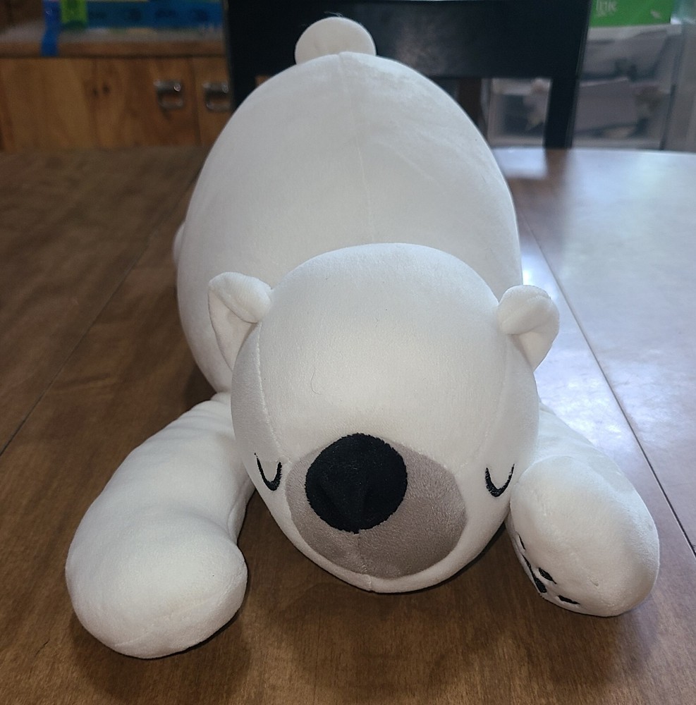 Sleeping Polar Bear Plush 16