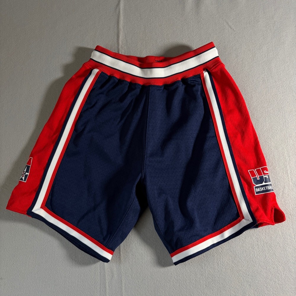 Mitchell & Ness 1992 USA Basketball Dream Team Authentic Shorts Mens Medium Navy