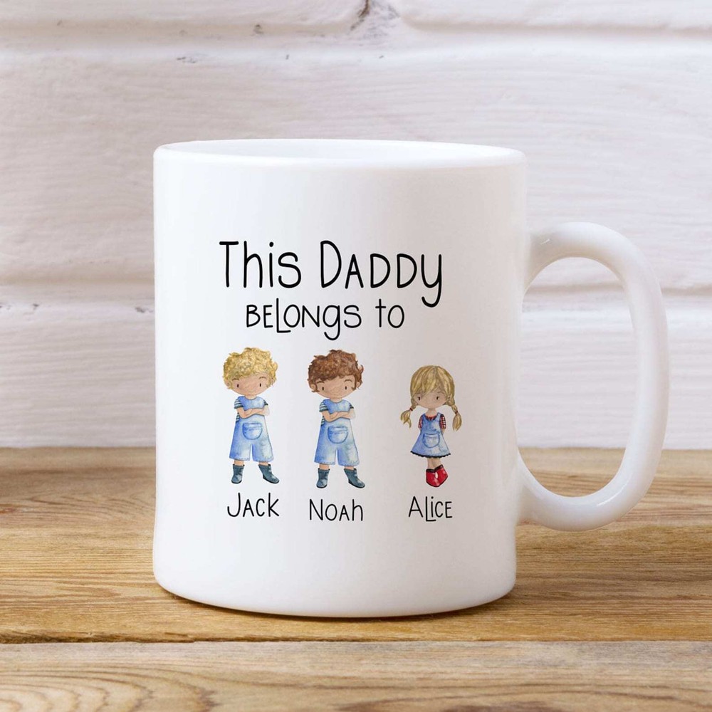 This Daddy Belongs To Mug Gift For Dad Fathers Day Mug