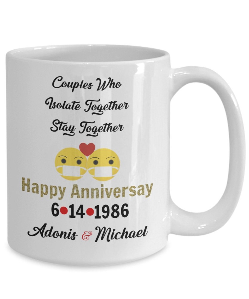 Couples Who Isolate Together Stay Together Couples Mug Anniversary Mug