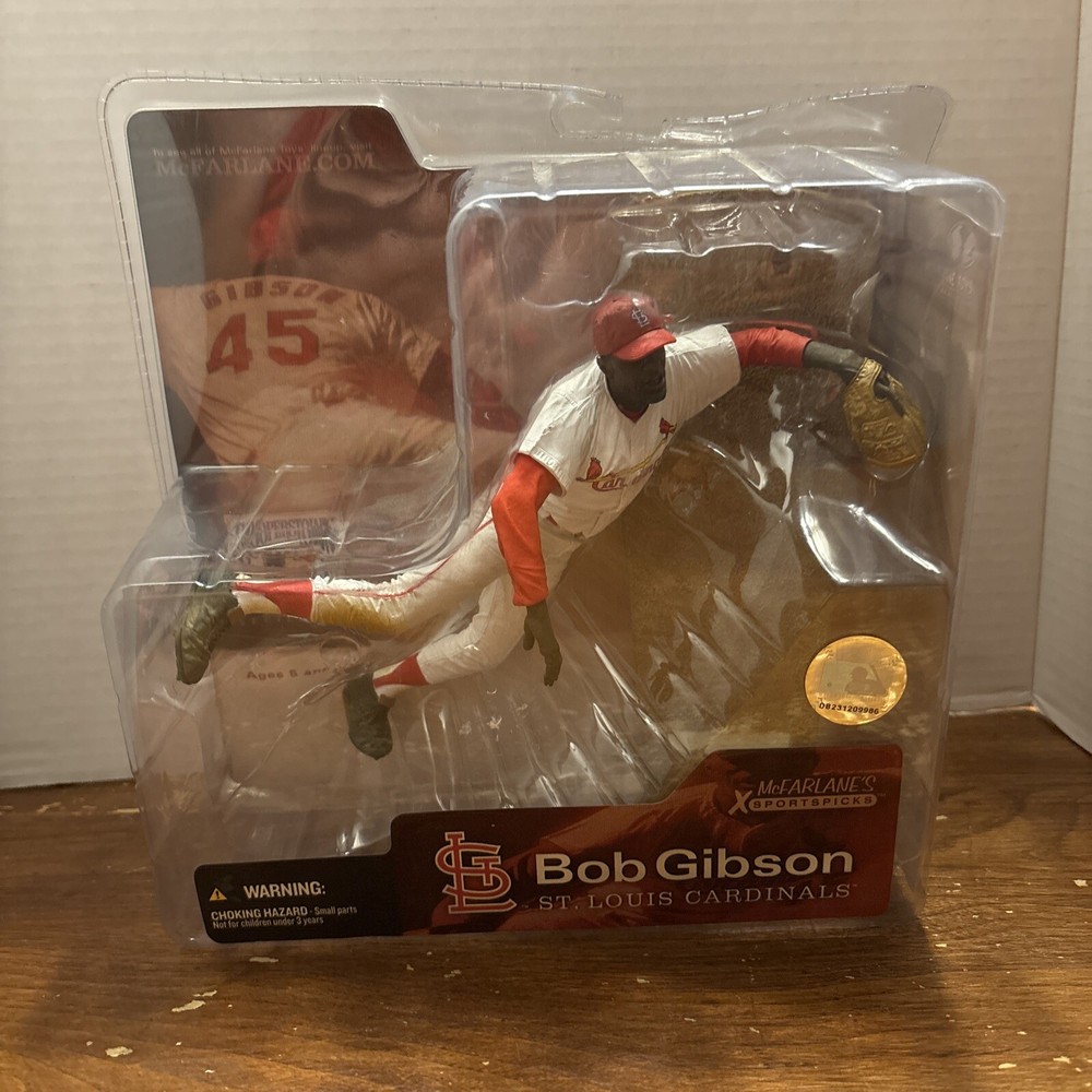 2004 Bob Gibson McFarlane Cooperstown Collection Series 1 STL Cardinals White
