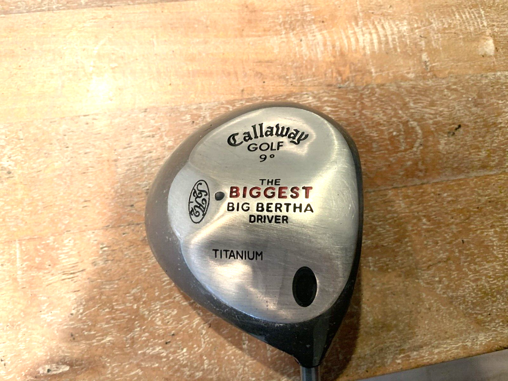 Callaway Biggest Big Bertha Titanium  9* Golf Driver Regular Flex 46