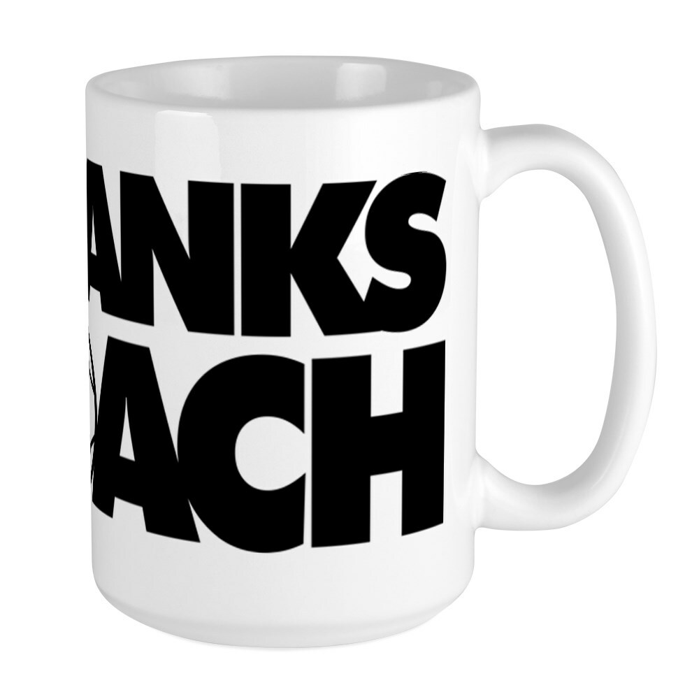 CafePress Thanks Coach Coffee Mug, Large 15 oz. White Coffee Cup (150275552)