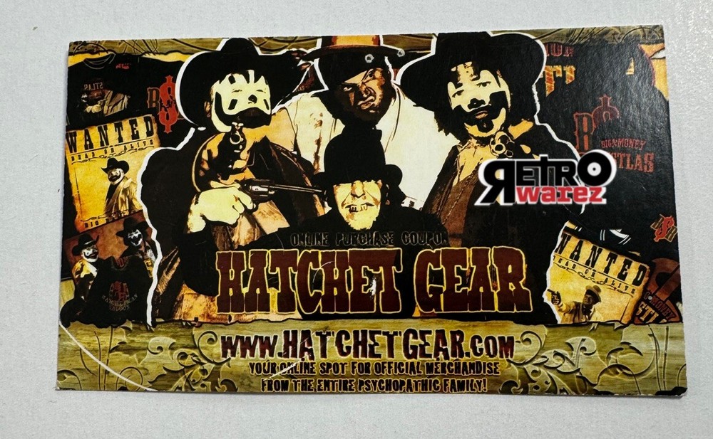 Insane Clown Posse - Hatchet Gear 10% DS Flyer 3x5” Big Money Rustlas Twiztid