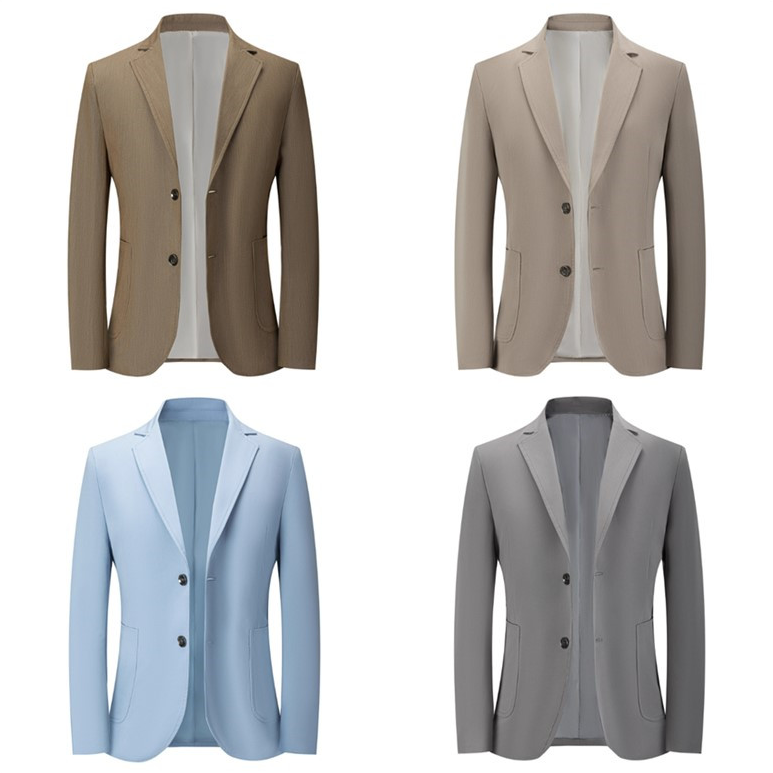 Men Blazer Casual Sport Coats Regular Fit Suit Jacket Lightweight Business Coat