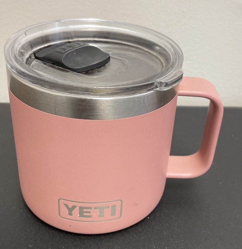 Yeti 14 Oz Insulated Stainless Steel Mug rambler Magslider Lid - sandstone Pink
