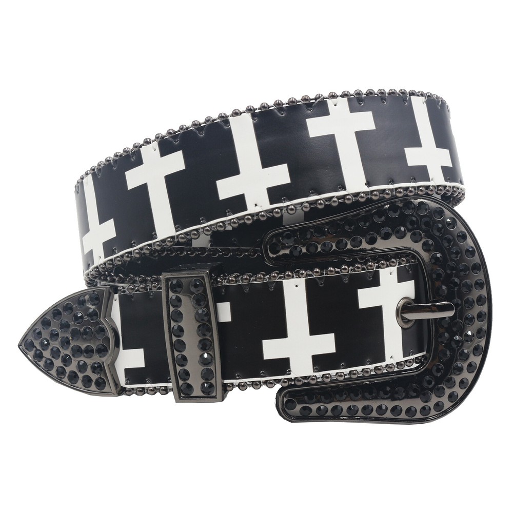 Print Belt for Women Punk  Buckle  Belt y2k Hip Hop Western Cowboy Cowgirl