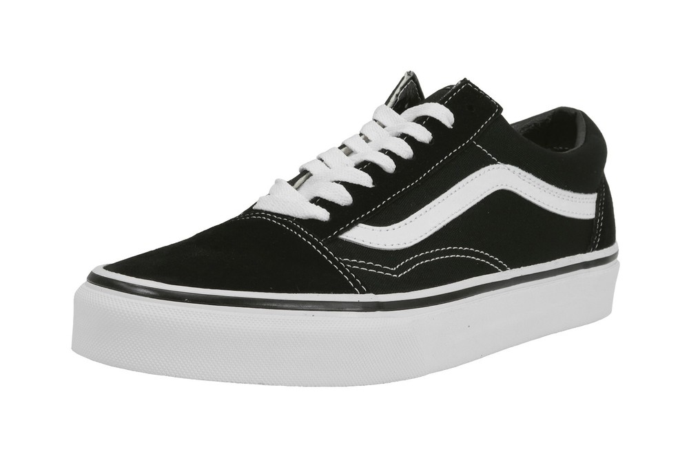 VANS Old Skool Black White Canvas Sneakers for Men and Women