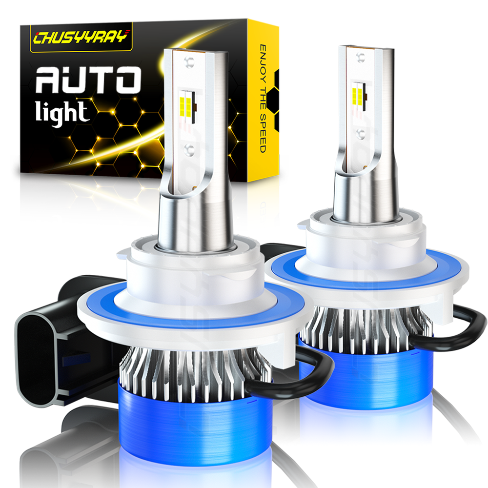 LED Headlight Hi/Lo BEAM Kit H13 9008 6000K Bulbs for 2005-2012 FORD Mustang GT