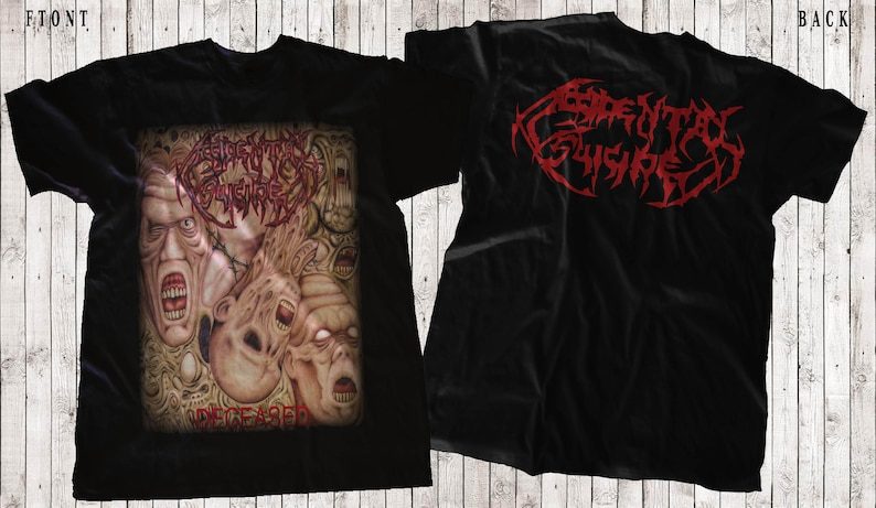 New D T G printed T-shirt - ACCIDENTAL SUICIDE- Deceased