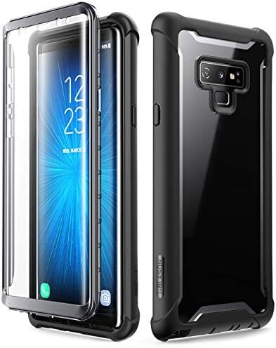 Ares Designed for Galaxy Note 9 Case, Full-Body Rugged Clear Bumper Case with Bu