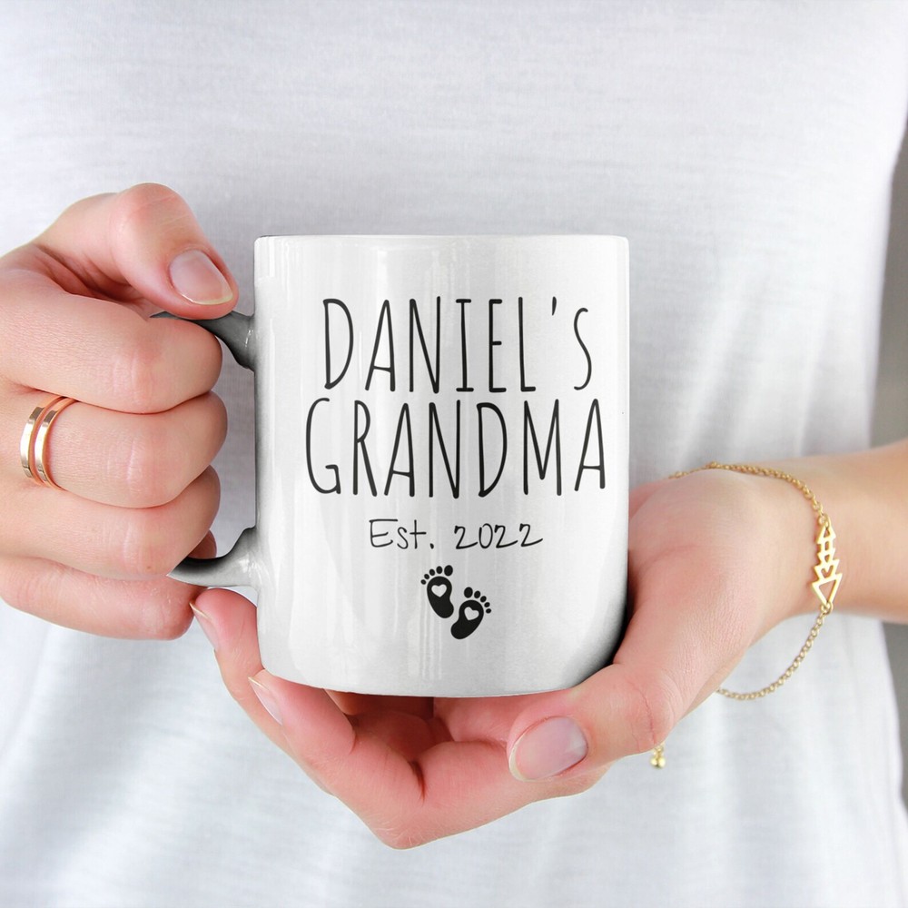 New Grandma Mug First Time Grandma Gift First Grandchild Custom Grandma Mug