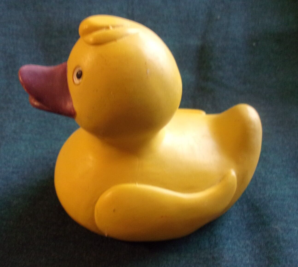 Latex duck mold for plaster concrete cement Easter crafts 4x4x3 inches