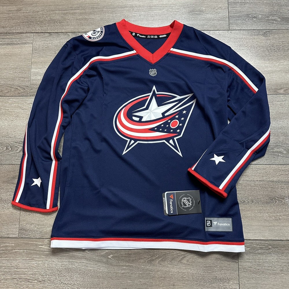 Columbus Blue Jackets Officially Licensed Fanatics YOUTH NHL Jersey  L/XL