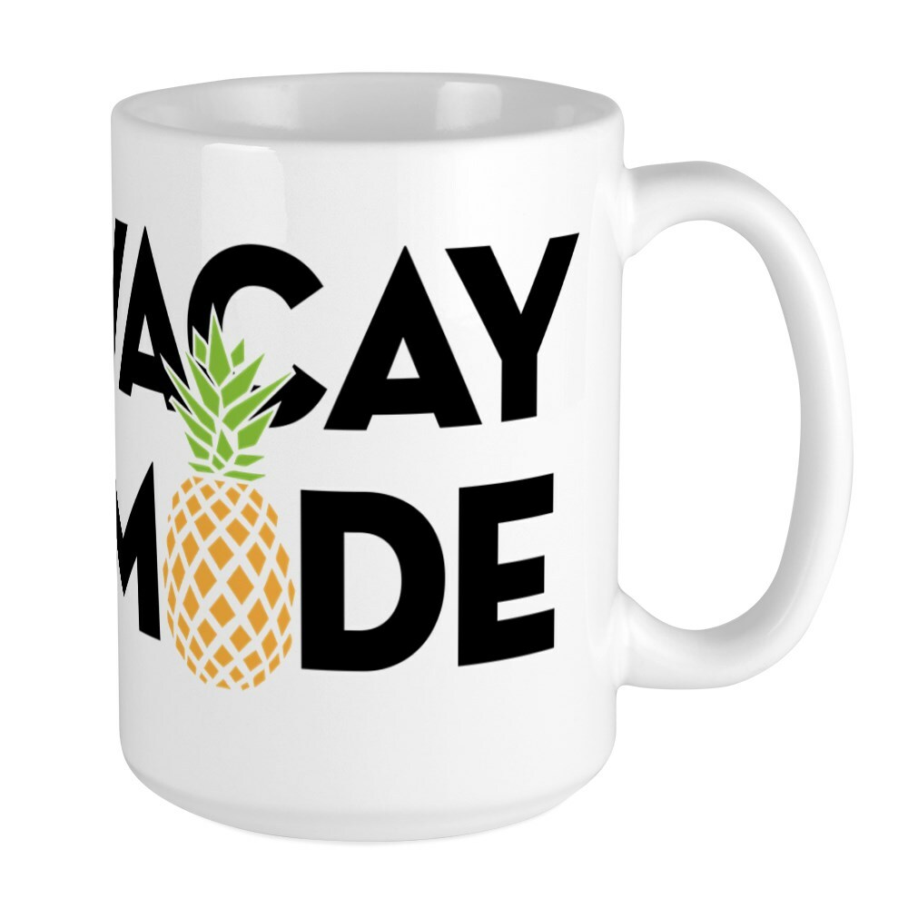 CafePress Vacay Mode Color Coffee Mug, Large 15 oz. White Coffee Cup (64649988)