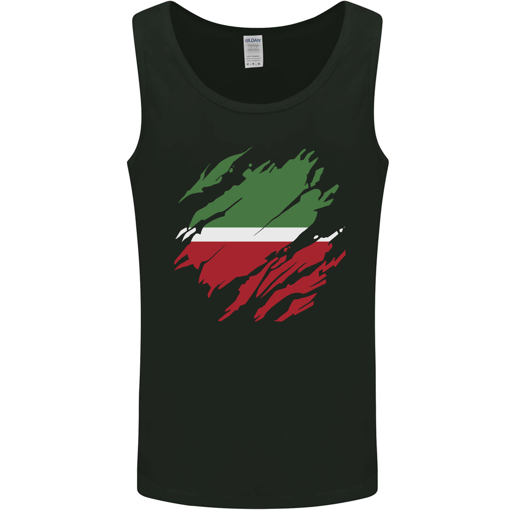 Torn Flag Tatartan Mens Vest Tank Top