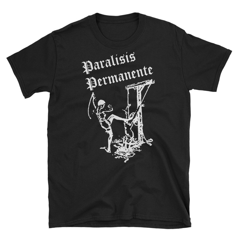Vintage Spanish Post Punk Paralisis Permanente T-Shirt Unisex Goth Tee Sisters of Mercy Inspired