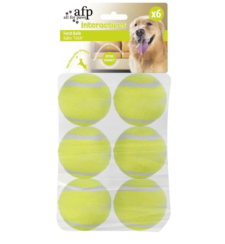 Dog Tennis Balls for Dogs, Great for Mini Ball Launcher, 6 Pack 2 Inch Tennis...