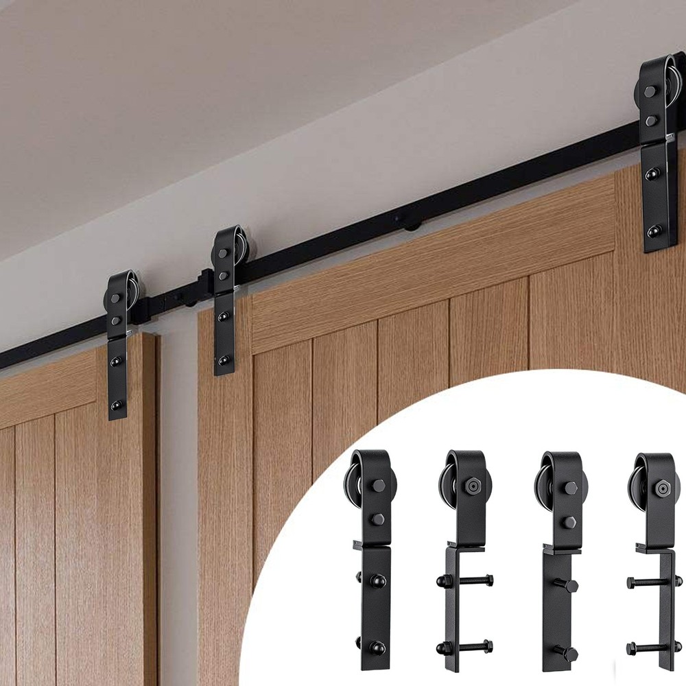 Sliding Barn Door Hardware Kit for Single Double or Bypass Closet Doors  