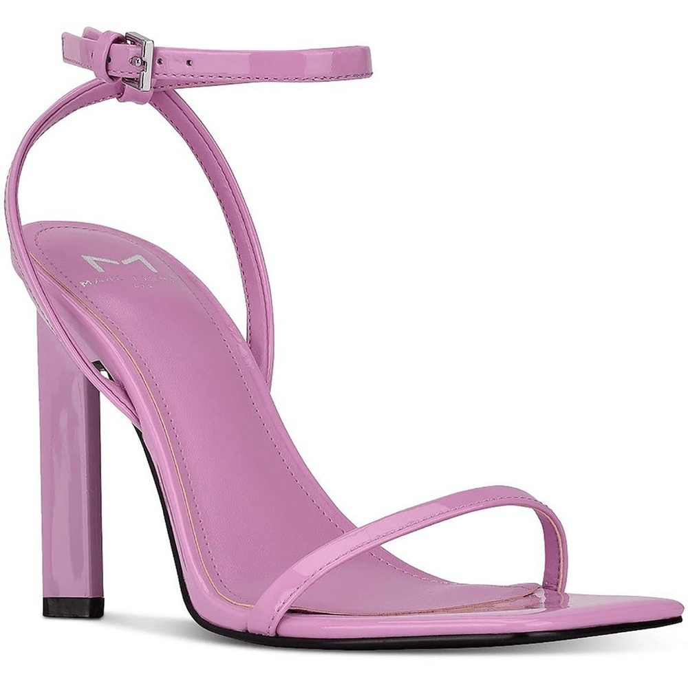 MARC FISHER LTD Arthur Purple Patent Leather Ankle Strap Heels Size 9.5