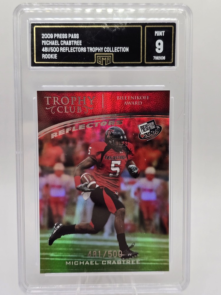 2009 Press Pass Reflectors Michael Crabtree TC #52 Limited to 500