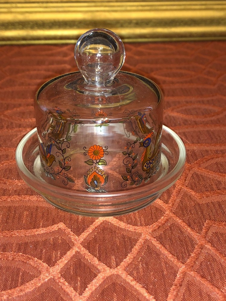 Heritage Crystal Baby Cakes Dish with Lid by Princess House
