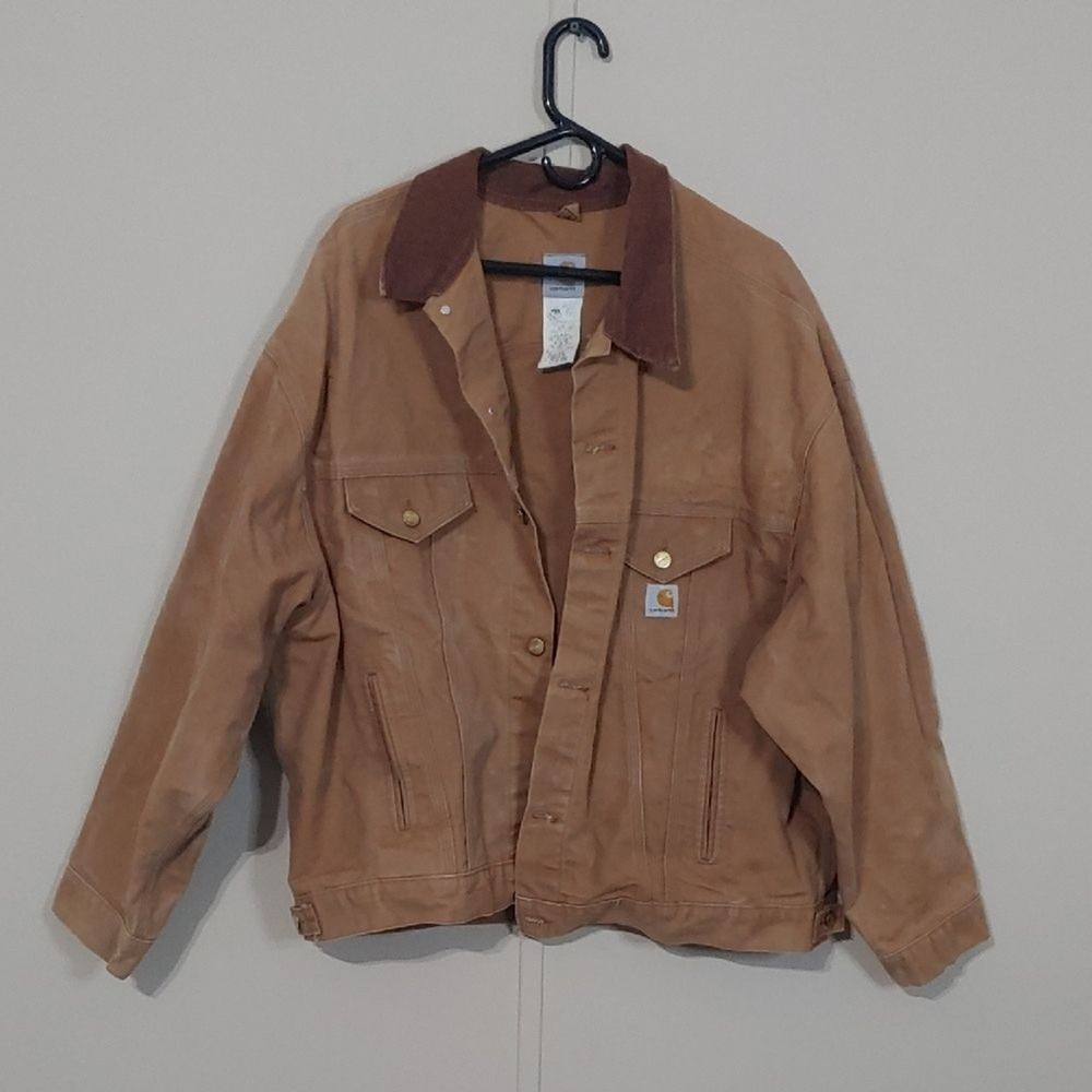 VTG Carhartt Detroit J109 Trucker Jacket with Corduroy Collar
