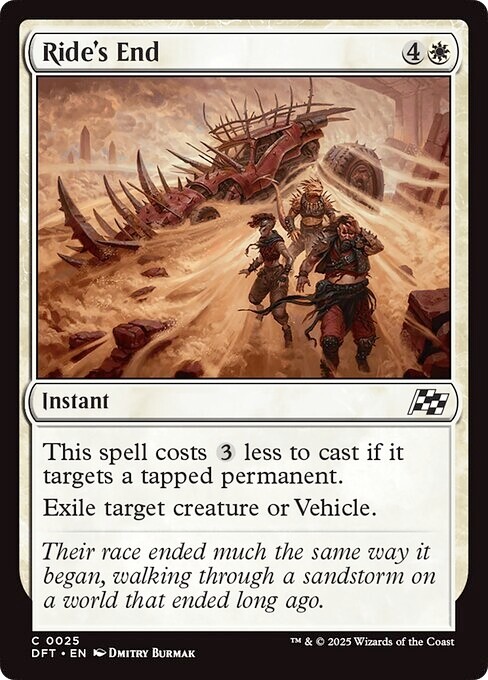 PRESALE-- RIDE'S END x4 mtg NM-M Aetherdrift 4 Common-image