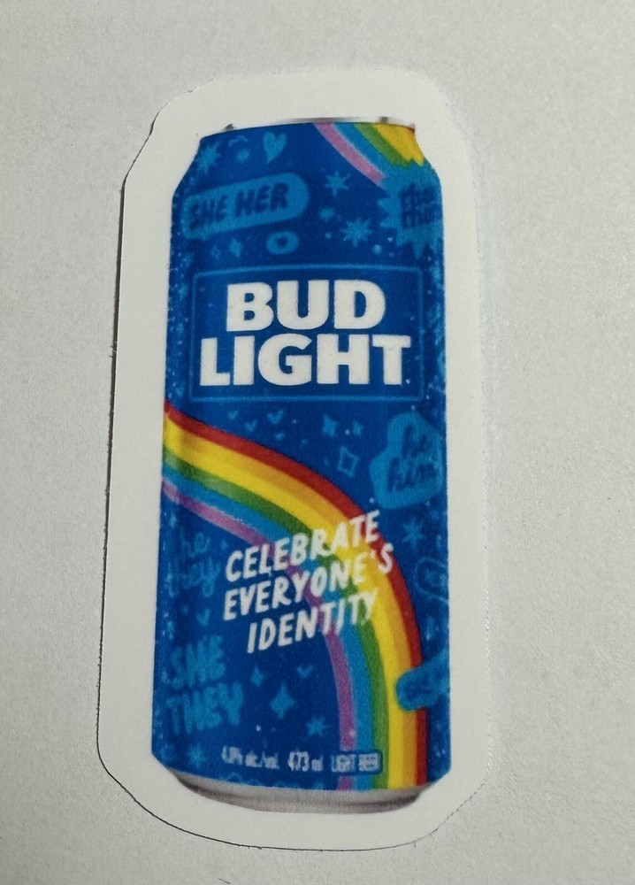 Rainbow Pride Bud Light Decal for Phone Laptop Bottle Free Shipping