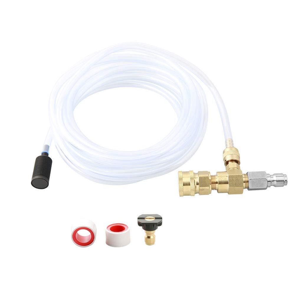 Sooprinse Chemical Injector Kit for High Pressure Washer, 4000 PSI Adjustable...