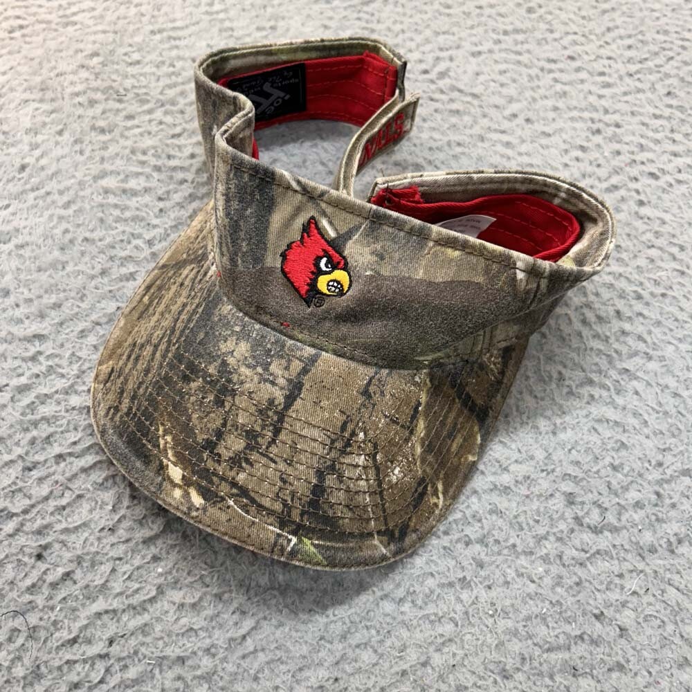 Louisville Cardinals Camo Hat Cap Men One Size Strapback  UofL UL Ville Visor
