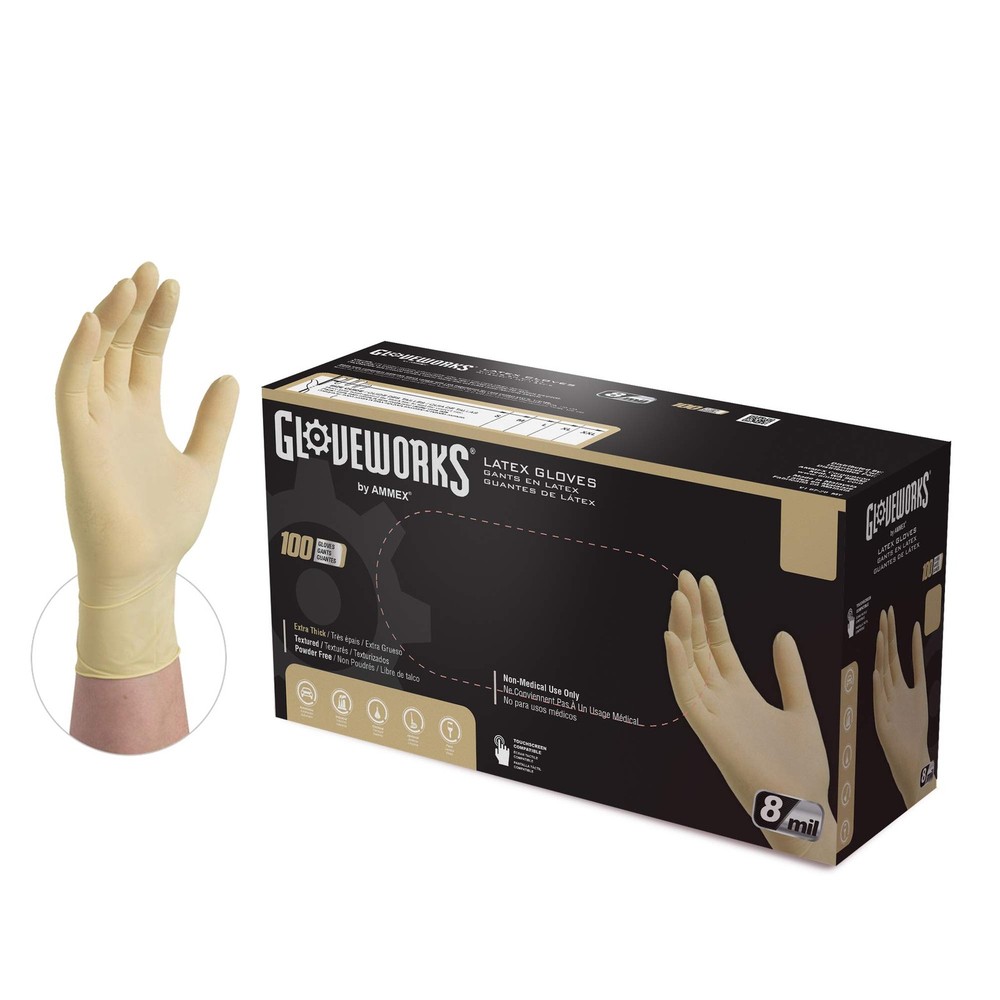 Unisex Adult Beige 100 Gloves Small Pack US Size