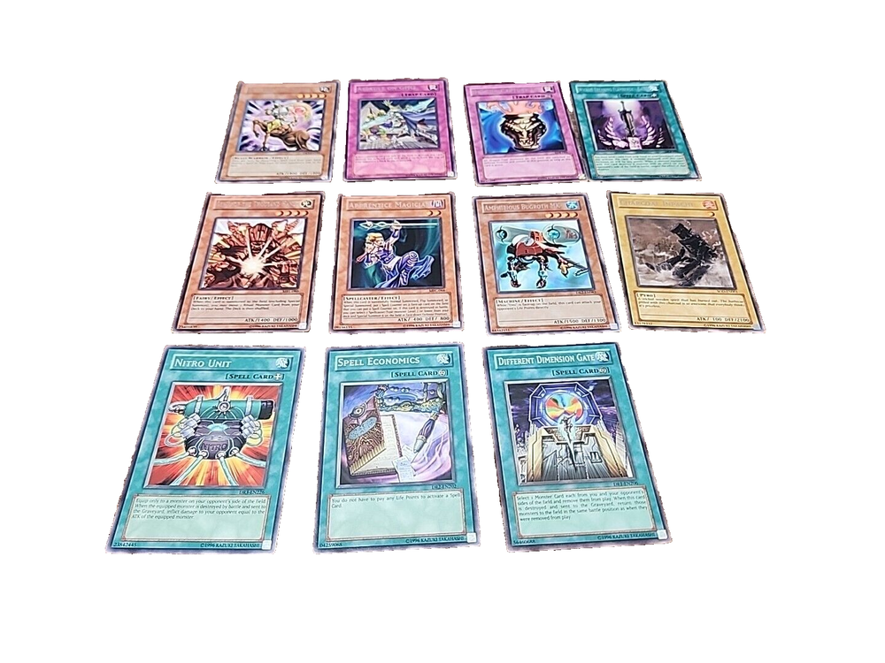 11 Rare 1996 Yu-Gi-Oh Unlimited TCG Cards - Mint Condition