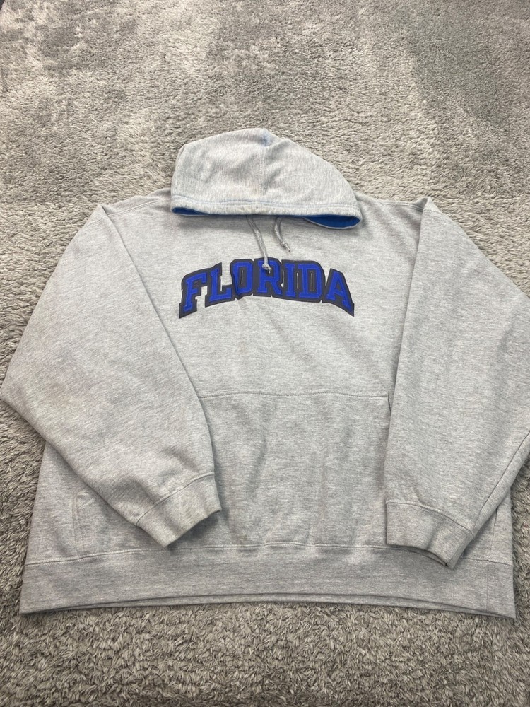 Vintage Florida Gators 3XL Gray Starter NCAA Pullover Hoodie for Men