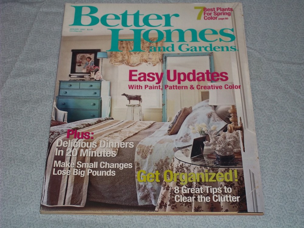 2007 Better Homes & Gardens Magazine - Easy Updates Cover - H 4080