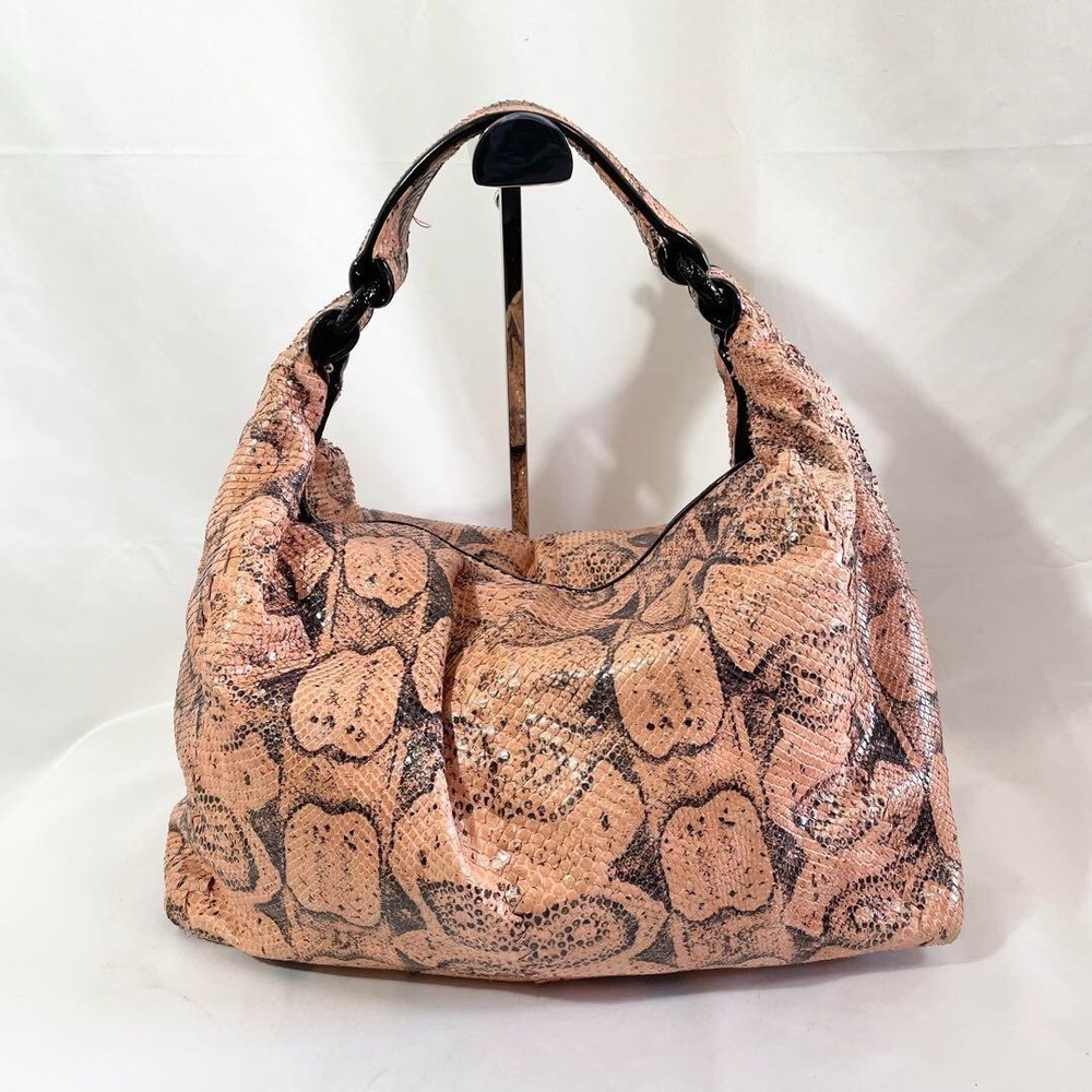 Bottega Veneta Python Hobo Bag With Mirror Excellent Condition Japan