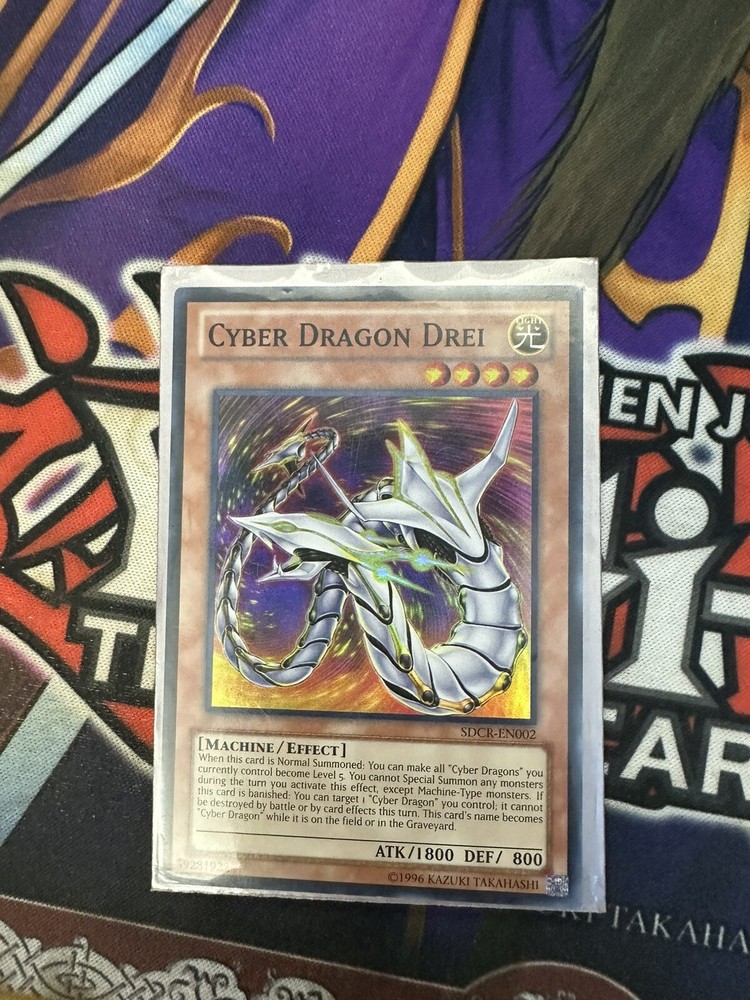 Yu-Gi-Oh Cyber Dragon Drei SDCR-EN002 Unlimited Rare TCG Card Cyber Revolution-image