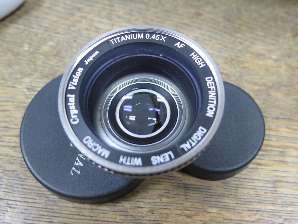 Crystal Vision Titanium 0.45X AF High Definition Digital Lens With Marco caps