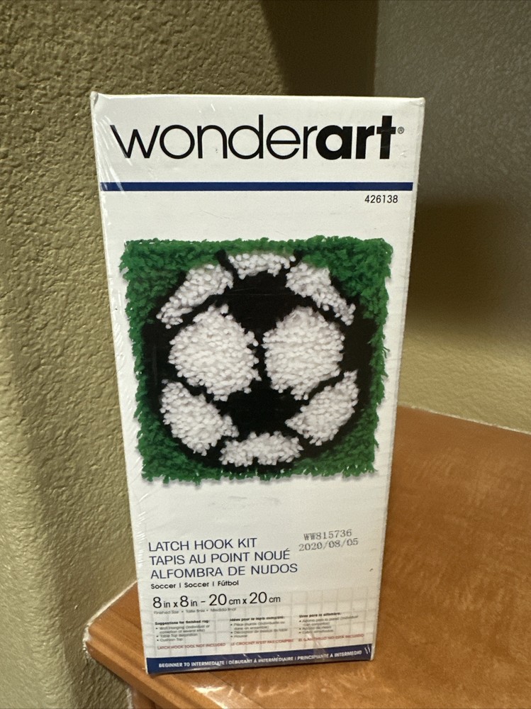 Wonderart Soccer Latch Hook Kit #426138 8