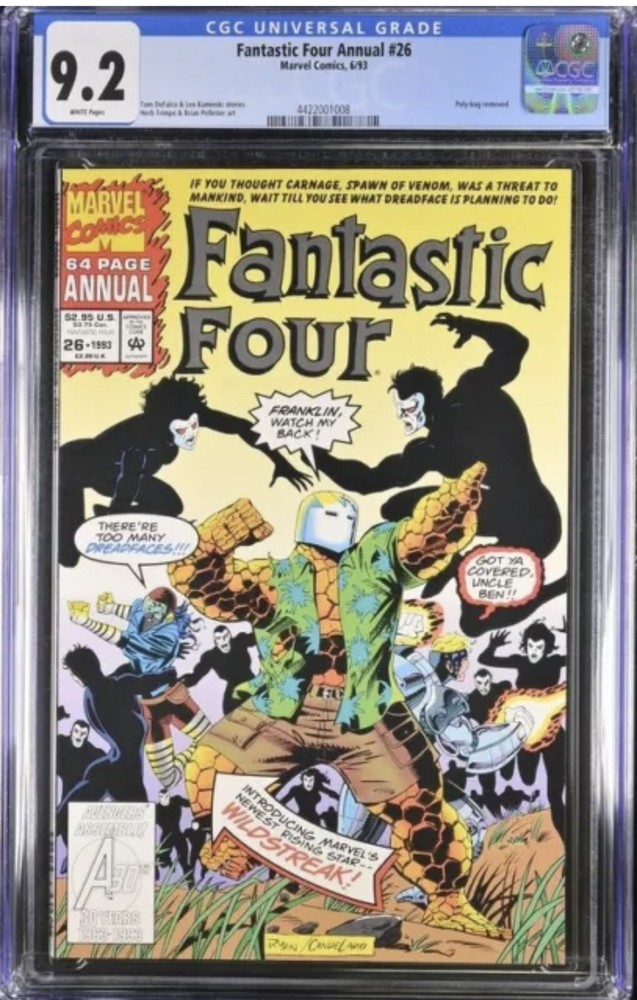 Fantastic Four Annual #26 - CGC 9.2 - Key Issue Marvel Comics 1993