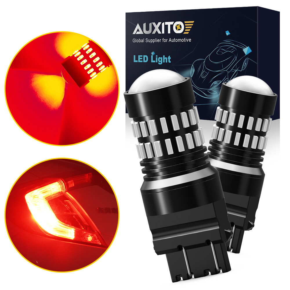 AUXITO CANBUS 3157 LED Brake Tail Stop Light Red Parking Warning Bulbs Lamp M