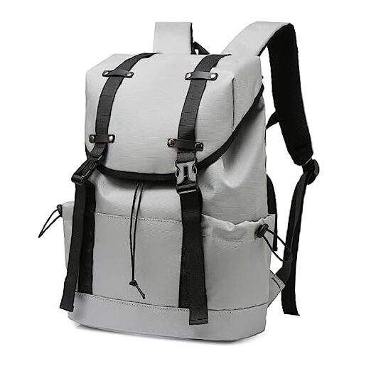 Casual Bag for Men Classic High School Backpack For Teens Boys Fashionable Grey