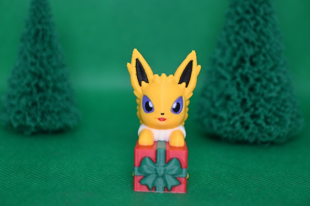 Christmas Jolteon, Christmas Decor/Gift 3D print Pokemon