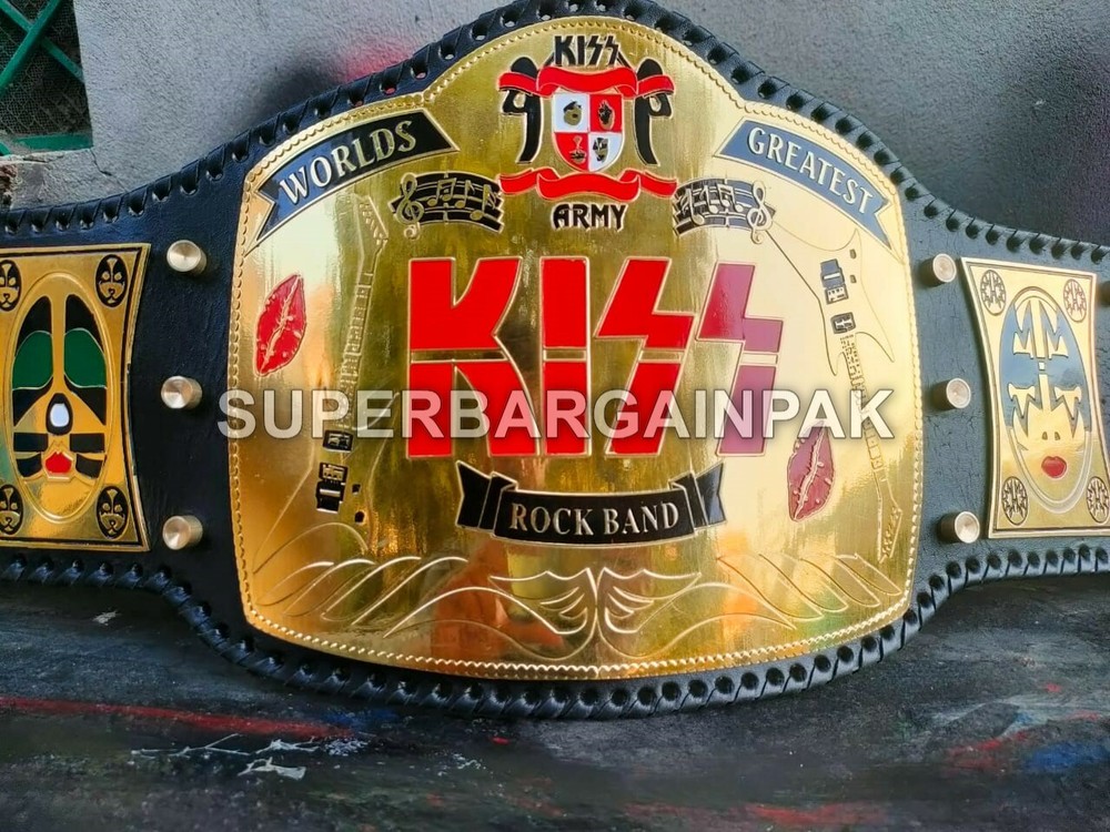 Greatest Kiss Championship Wrestling Replica Belt